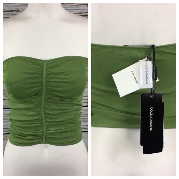 Dolce & Gabbana Tops - Dolce & Gabbana Chiffon Crop Top Blouse 42